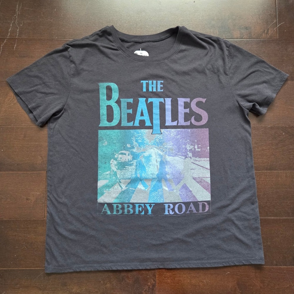 Beatles Abby Road Graphic Tshirt Sz L/12-14 Band Concert Music‎ Vintage Inspired